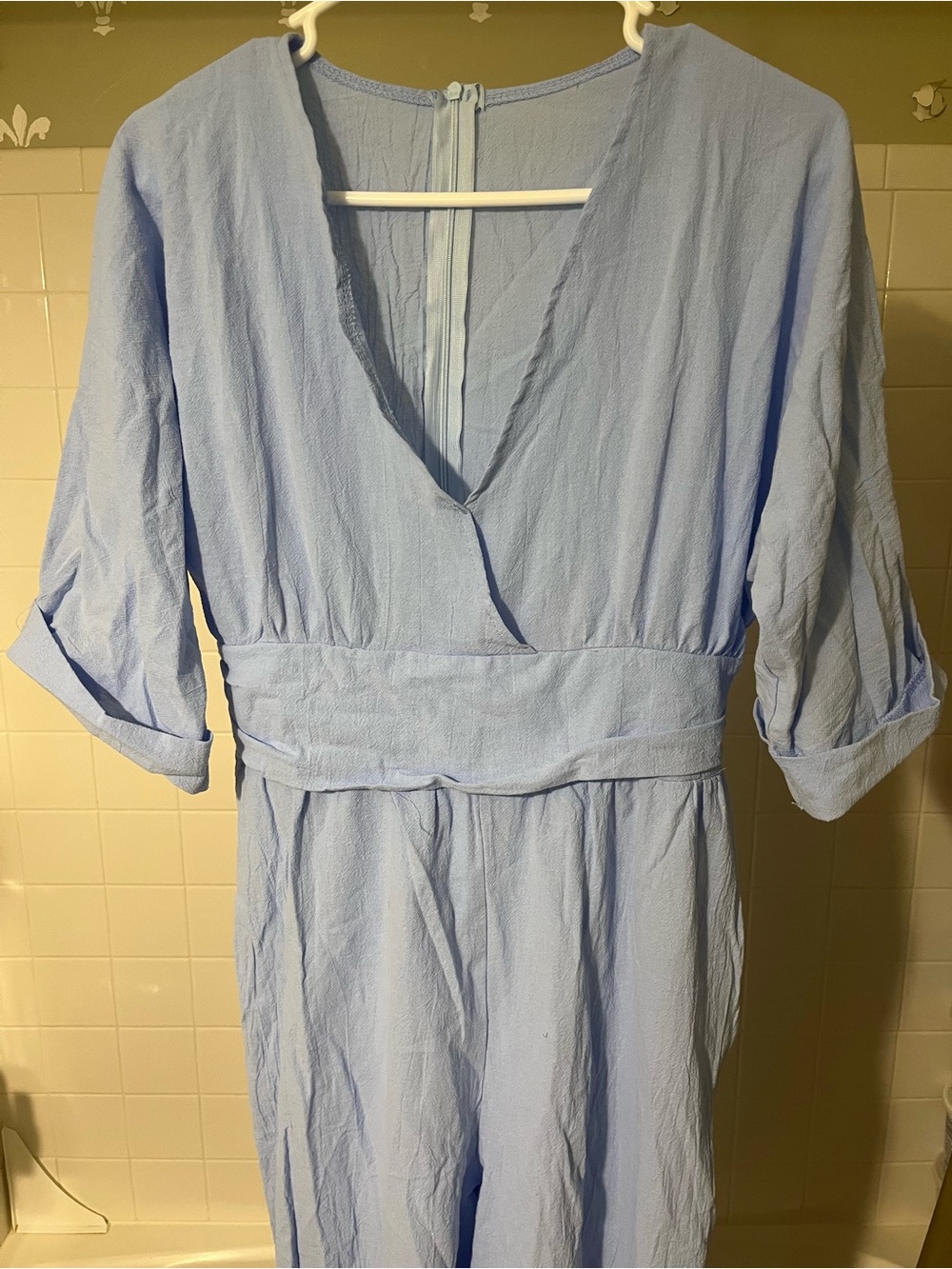 Light Blue Jumpsuit - Picture 3 of 13
